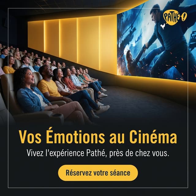 Publicité Pathé dark mode par Market IA